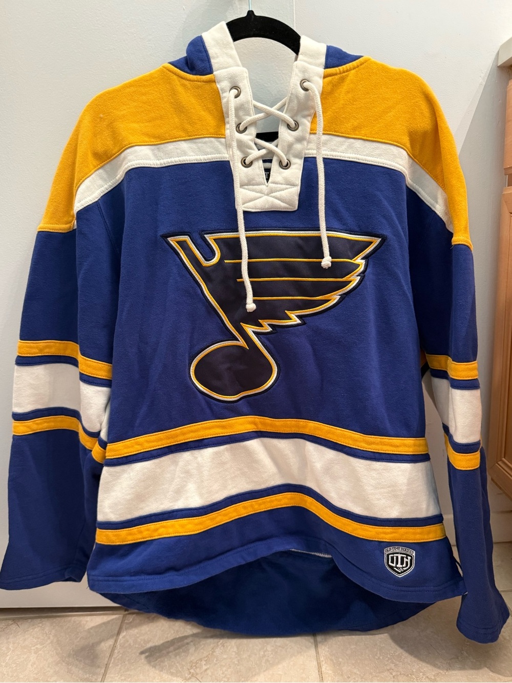 St. Louis Blues Superior Lace-Up Pullover Jersey Hoodie